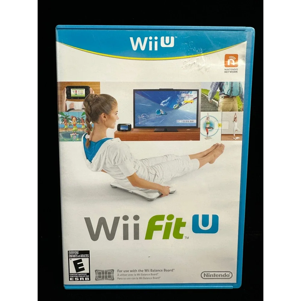 Nintendo Wii Fit U Video Game Wii U Fitness Yoga Aerobics WUP-P-ASTE-USA-0‎